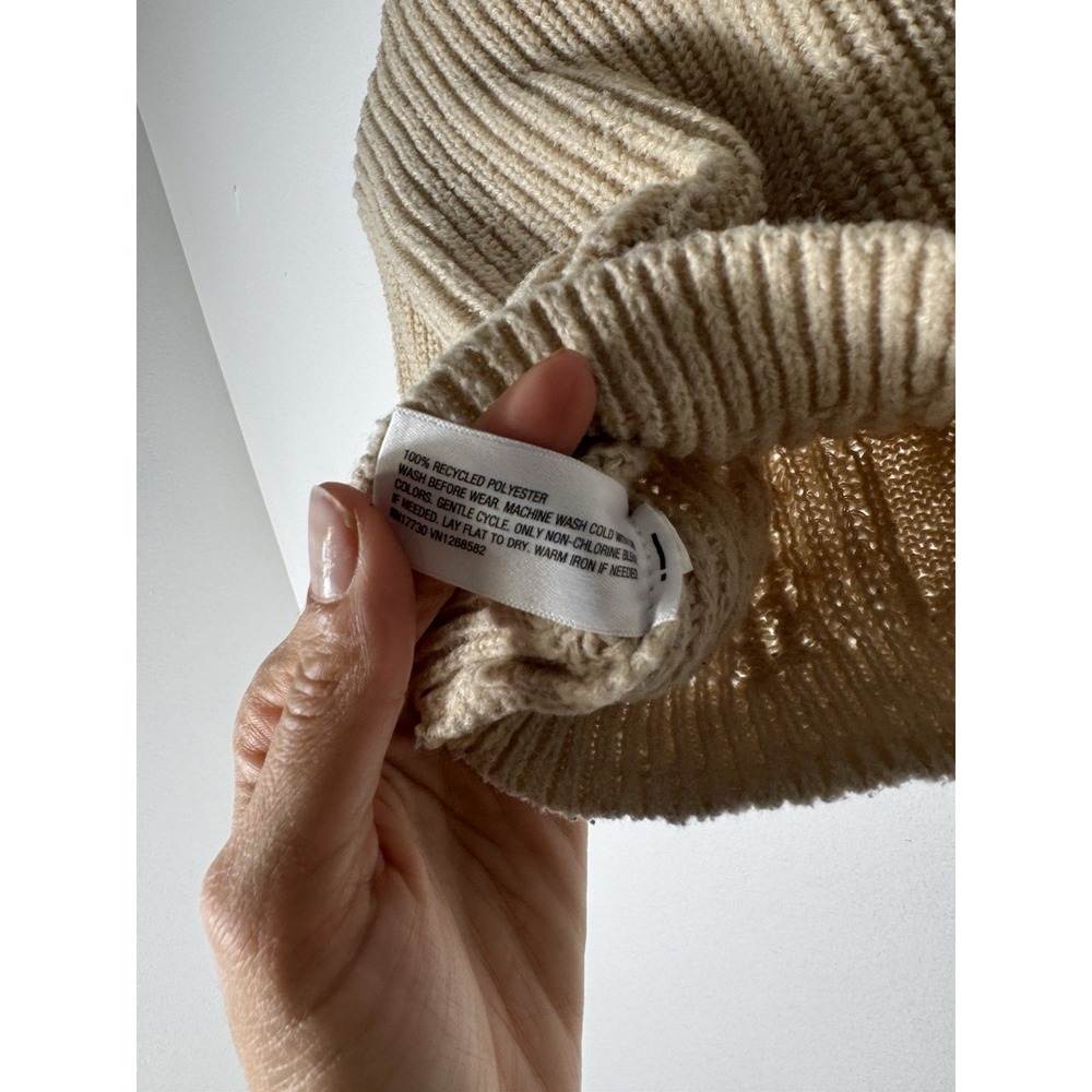Cat & Jack Cable Knit Sweater  Tan/cream Sz‎  18 Months Unisex - Picture 4 of 5